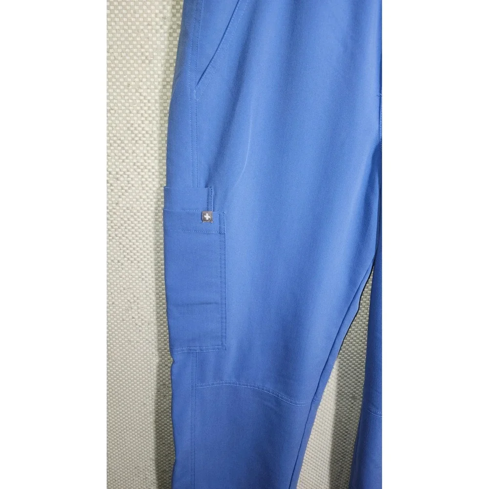 FIGS T2001 Technical Collection Blue Cargo Scrub Pants Mens‎ Medium M Tapered